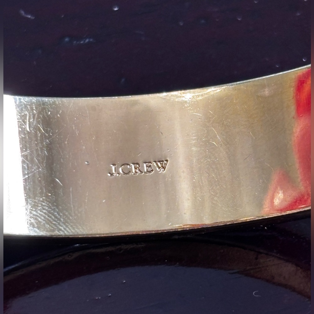 J Crew Gold and Blue Enamel Bangle - Picture 6 of 6